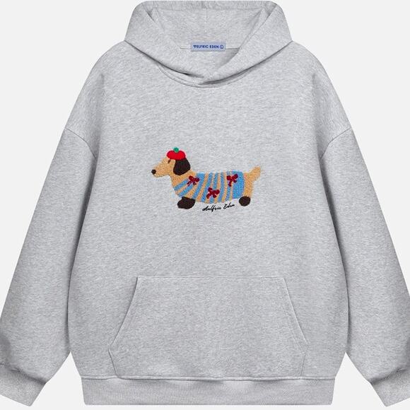 Aelfric Eden Tops - NWT Aelfric Eden Cartoon Dachshund Hoodie Sweatshirt Size S Dog